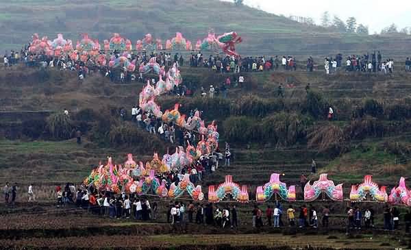 连城姑田民俗特色游大龙