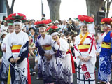 日本地震灾区举行六魂祭